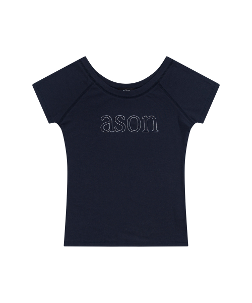 ASON（アズオン）の「MONO REGLAN TEE / NAVY（Tシャツ/カットソー・レディース・その他・FREE）」の10枚目の写真
