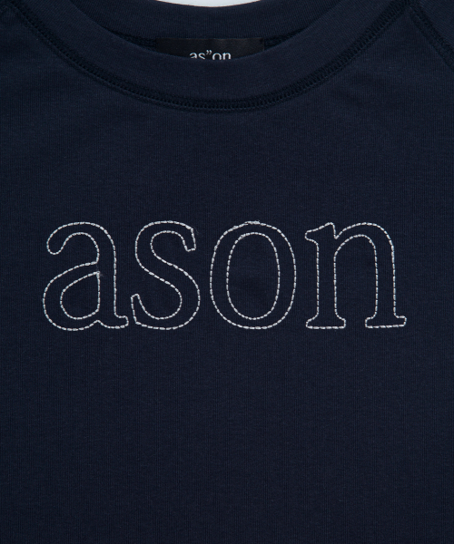 ASON（アズオン）の「MONO REGLAN TEE / NAVY（Tシャツ/カットソー・レディース・その他・FREE）」の2枚目の写真