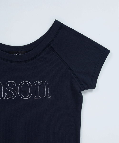 ASON（アズオン）の「MONO REGLAN TEE / NAVY（Tシャツ/カットソー・レディース・その他・FREE）」の3枚目の写真