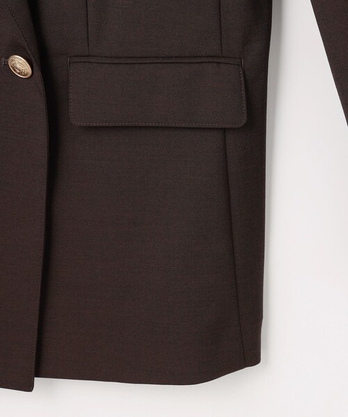 J.PRESS Ladies(J.プレス レディス)の「T/W ギャバ ダブル ジャケット(テーラードジャケット・レディース・ブラウン系/ネイビー系・XS/S)」の20枚目の写真