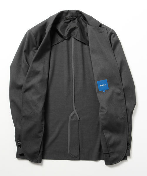 BEAMS(ビームス)の「BEAMS / ナロー ストレッチ 2B ジャケット(テーラードジャケット・メンズ・チャコールグレー/ブラック/ネイビー・MEDIUM/X-LARGE/SMALL/LARGE)」の17枚目の写真