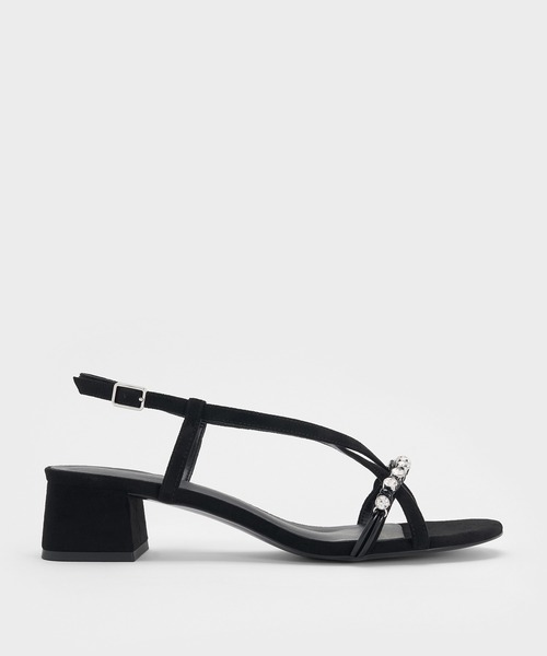 CHARLES & KEITH（チャールズ & キース）の「ジェムヒール スリングバックサンダル（サンダル・レディース・ライラック/ブラック系その他2・23cm/23.5cm/24.5cm）」の2枚目の写真