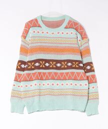 【Cr+ov(クローヴ)】コットン ニット/セーター cro-knit-1-31【RBTS】