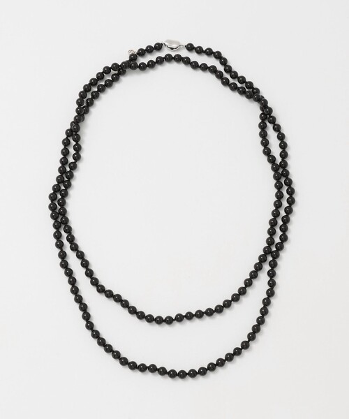 LOEFF(ロエフ)の「【別注】<Haute Joaillerie AKIO MORI>オニキス ロングネックレス 6×120(ネックレス・レディース・ブラック・FREE)」の4枚目の写真