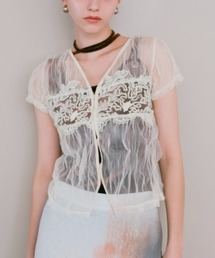 Panel Lace Tulle Top