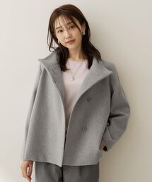 【軽アウター/ウール100】ウールショートコート