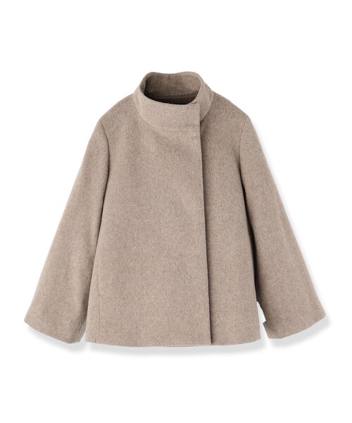 UNTITLED(アンタイトル)の「【軽アウター/ウール100】ウールショートコート(その他アウター・レディース・ワインレッド/ベージュ/ブラウン系その他/グレー/ブラック/サックスブルー・48/01/46/00/44/04/03/02)」の7枚目の写真