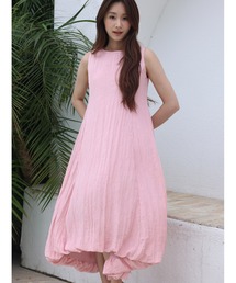 WASHER SATIN MIDI DRESS(ワッシャーサテンミディドレス)
