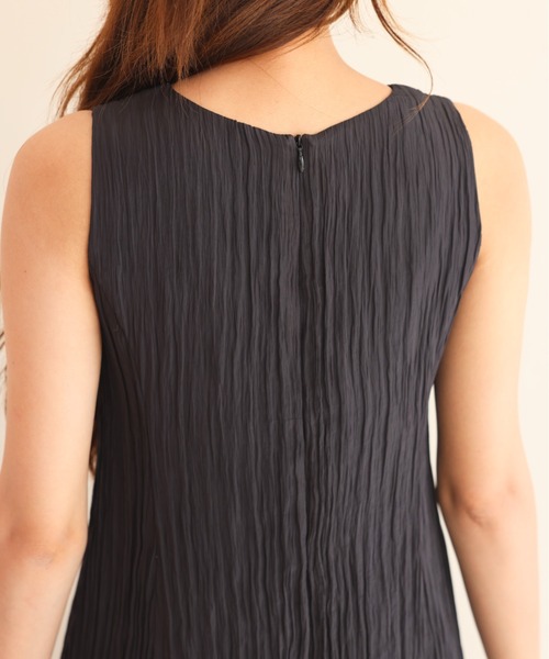 BIRTHDAY BASH（バースデイバッシュ）の「WASHER SATIN MIDI DRESS（ワッシャーサテンミディドレス）（ワンピース・レディース・ブラック/ピンク・S/M）」の11枚目の写真