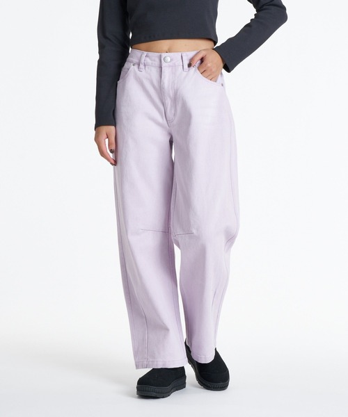 ROXY（ロキシー）の「ROXY TIDAL TWILL PANTS ウォッシュドバレルパンツ 【2026年秋冬モデル】/ロキシー（その他パンツ・レディース・パープル/レオパード/ベージュ・MEDIUM/LARGE/SMALL）」の3枚目の写真