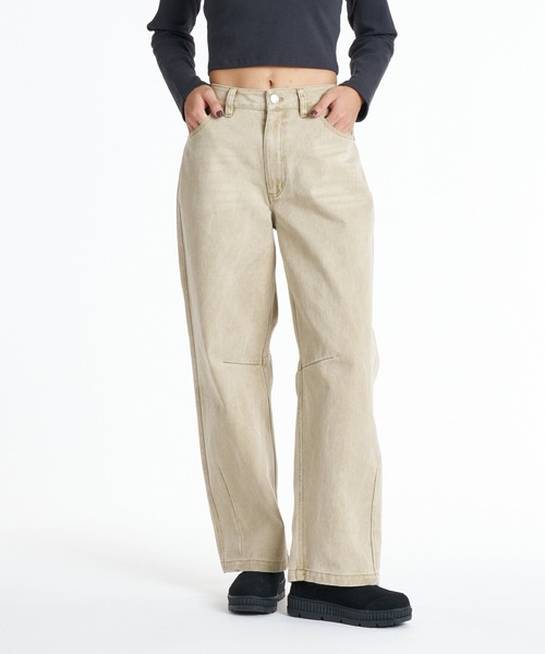 ROXY（ロキシー）の「ROXY TIDAL TWILL PANTS ウォッシュドバレルパンツ 【2026年秋冬モデル】/ロキシー（その他パンツ・レディース・パープル/レオパード/ベージュ・MEDIUM/LARGE/SMALL）」の7枚目の写真