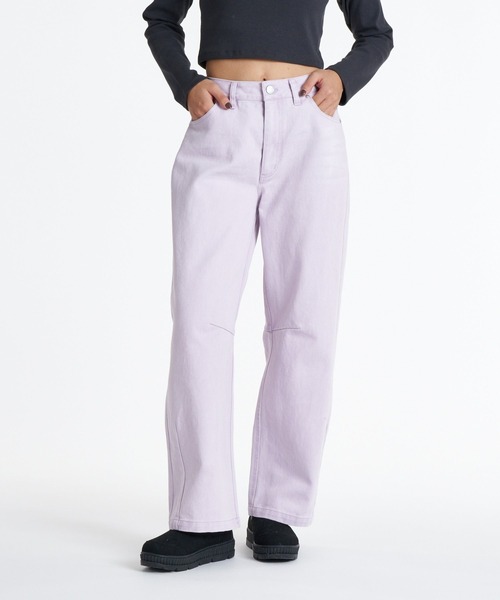 ROXY（ロキシー）の「ROXY TIDAL TWILL PANTS ウォッシュドバレルパンツ 【2026年秋冬モデル】/ロキシー（その他パンツ・レディース・パープル/レオパード/ベージュ・MEDIUM/LARGE/SMALL）」の11枚目の写真