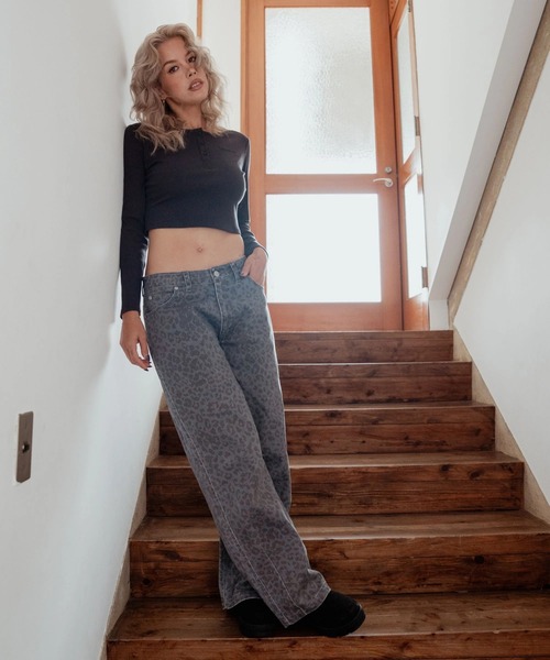ROXY（ロキシー）の「ROXY TIDAL TWILL PANTS ウォッシュドバレルパンツ 【2026年秋冬モデル】/ロキシー（その他パンツ・レディース・パープル/レオパード/ベージュ・MEDIUM/LARGE/SMALL）」の13枚目の写真