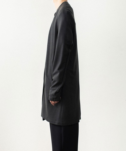 ATTACHMENT(アタッチメント)の「【LIMITED】W/NYスムース ロングカーディガン / W/NY SMOOTH LONG CARDIGAN(カーディガン/ボレロ・メンズ・ダークグレー/ブラック・4/3/1/2)」の5枚目の写真