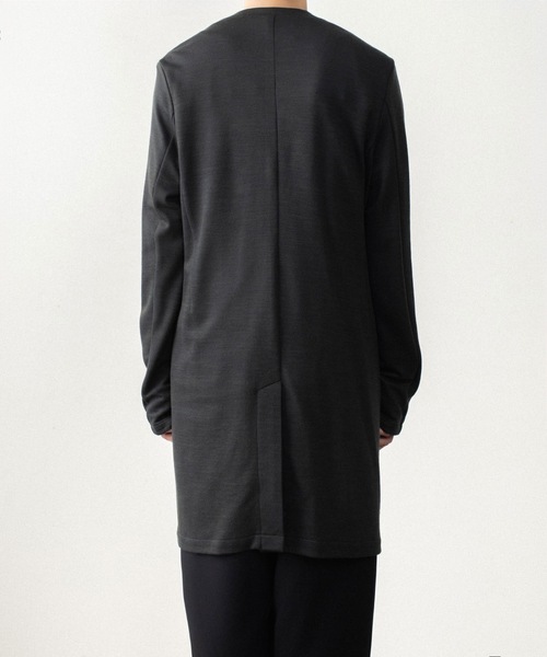 ATTACHMENT(アタッチメント)の「【LIMITED】W/NYスムース ロングカーディガン / W/NY SMOOTH LONG CARDIGAN(カーディガン/ボレロ・メンズ・ダークグレー/ブラック・4/3/1/2)」の6枚目の写真