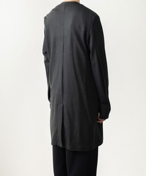 ATTACHMENT(アタッチメント)の「【LIMITED】W/NYスムース ロングカーディガン / W/NY SMOOTH LONG CARDIGAN(カーディガン/ボレロ・メンズ・ダークグレー/ブラック・4/3/1/2)」の7枚目の写真