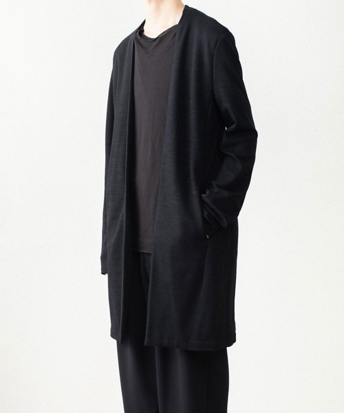 ATTACHMENT(アタッチメント)の「【LIMITED】W/NYスムース ロングカーディガン / W/NY SMOOTH LONG CARDIGAN(カーディガン/ボレロ・メンズ・ダークグレー/ブラック・4/3/1/2)」の13枚目の写真