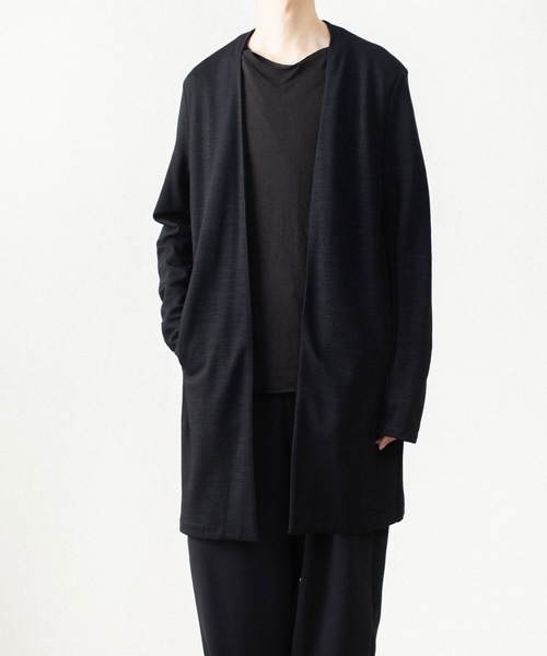 ATTACHMENT(アタッチメント)の「【LIMITED】W/NYスムース ロングカーディガン / W/NY SMOOTH LONG CARDIGAN(カーディガン/ボレロ・メンズ・ダークグレー/ブラック・4/3/1/2)」の12枚目の写真