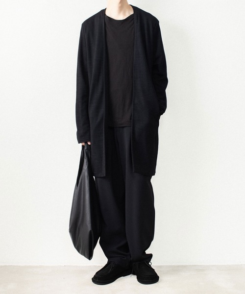 ATTACHMENT(アタッチメント)の「【LIMITED】W/NYスムース ロングカーディガン / W/NY SMOOTH LONG CARDIGAN(カーディガン/ボレロ・メンズ・ダークグレー/ブラック・4/3/1/2)」の20枚目の写真