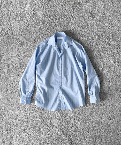 NEONSIGN(ネオンサイン)の「NEONSIGN Unfinished shirt 2.0(シャツ/ブラウス・メンズ・パープル/サックスブルー・44/46)」の7枚目の写真