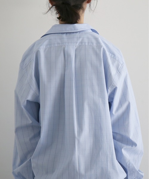 NEONSIGN(ネオンサイン)の「NEONSIGN Unfinished shirt 2.0(シャツ/ブラウス・メンズ・パープル/サックスブルー・44/46)」の4枚目の写真