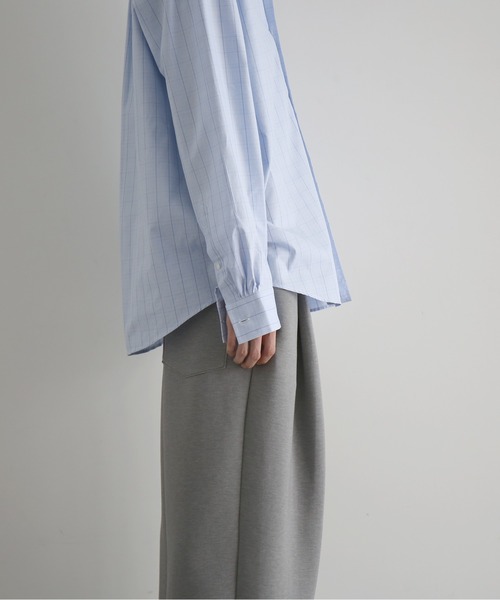 NEONSIGN(ネオンサイン)の「NEONSIGN Unfinished shirt 2.0(シャツ/ブラウス・メンズ・パープル/サックスブルー・44/46)」の6枚目の写真