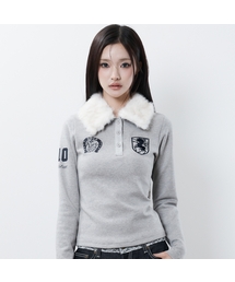 RL FUR COLLAR SLEEVE(GRAY)