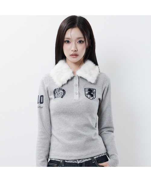 LUVISTRUE(ラヴイズトゥルー)の「RL FUR COLLAR SLEEVE(GRAY)(ポロシャツ・レディース・その他・FREE)」の1枚目の写真