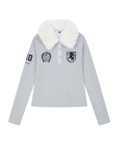 LUVISTRUE(ラヴイズトゥルー)の「RL FUR COLLAR SLEEVE(GRAY)(ポロシャツ・レディース・その他・FREE)」の2枚目の写真