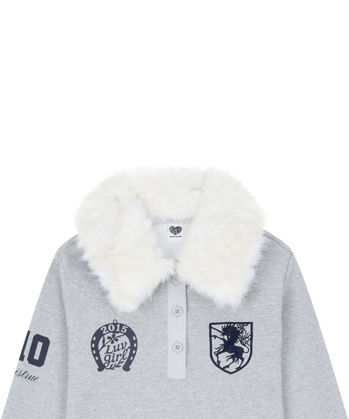 LUVISTRUE(ラヴイズトゥルー)の「RL FUR COLLAR SLEEVE(GRAY)(ポロシャツ・レディース・その他・FREE)」の4枚目の写真