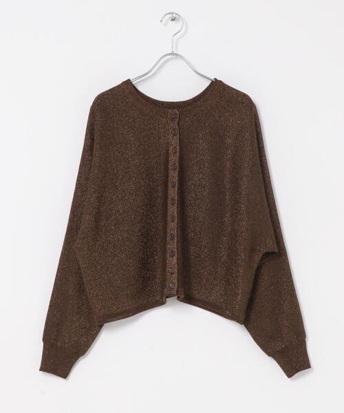 URBAN RESEARCH ROSSO WOMEN(アーバンリサーチ ロッソ)の「Torrazzo Donna LAMEYARN DOLMAN SLEEVE KNIT(ニット/セーター・レディース・ブラウン/ゴールド/ブラック・FREE)」の10枚目の写真