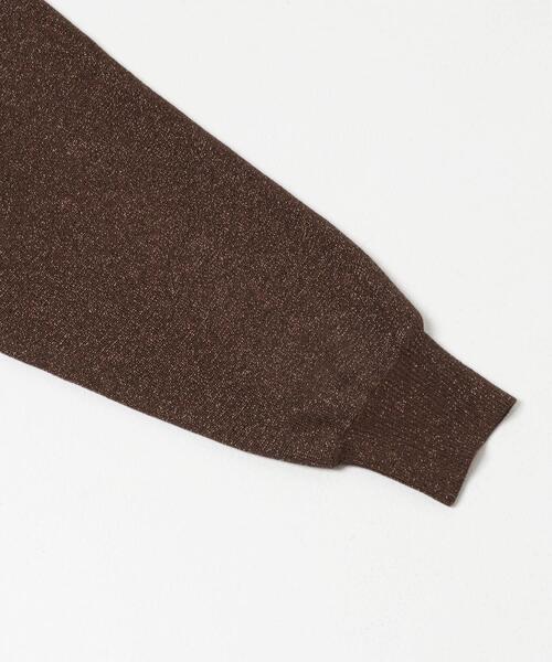 URBAN RESEARCH ROSSO WOMEN(アーバンリサーチ ロッソ)の「Torrazzo Donna LAMEYARN DOLMAN SLEEVE KNIT(ニット/セーター・レディース・ブラウン/ゴールド/ブラック・FREE)」の11枚目の写真