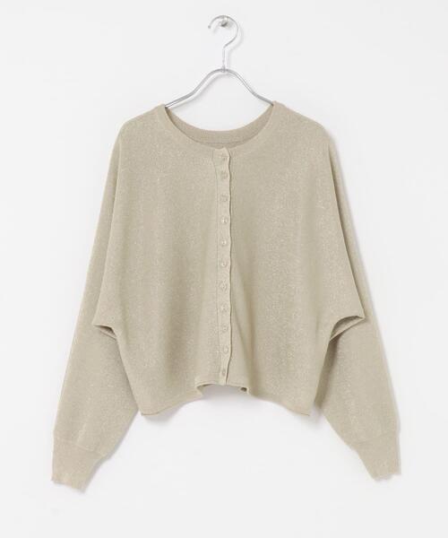 URBAN RESEARCH ROSSO WOMEN(アーバンリサーチ ロッソ)の「Torrazzo Donna LAMEYARN DOLMAN SLEEVE KNIT(ニット/セーター・レディース・ブラウン/ゴールド/ブラック・FREE)」の12枚目の写真