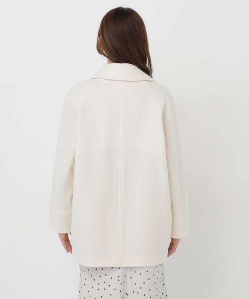 NATURAL BEAUTY BASIC(ナチュラルビューティーベーシック)の「ダブルブレストミドルコート(その他アウター・レディース・ピンク/ブラック系その他2/ネイビー/オフホワイト/ベージュ・MEDIUM/SMALL)」の14枚目の写真