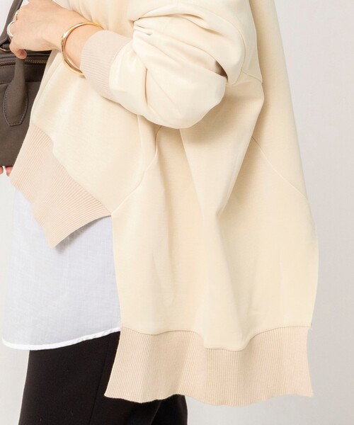 Rie Miller(リエミラー)の「《セットアップ対応》ウォッシャブルソフトダンボール変形プルオーバ(Tシャツ/カットソー・レディース・ブラック/ベージュ・38)」の22枚目の写真