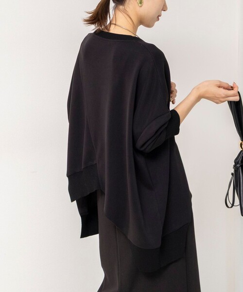 Rie Miller(リエミラー)の「《セットアップ対応》ウォッシャブルソフトダンボール変形プルオーバ(Tシャツ/カットソー・レディース・ブラック/ベージュ・38)」の19枚目の写真