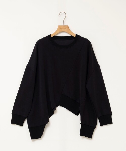 Rie Miller(リエミラー)の「《セットアップ対応》ウォッシャブルソフトダンボール変形プルオーバ(Tシャツ/カットソー・レディース・ブラック/ベージュ・38)」の11枚目の写真