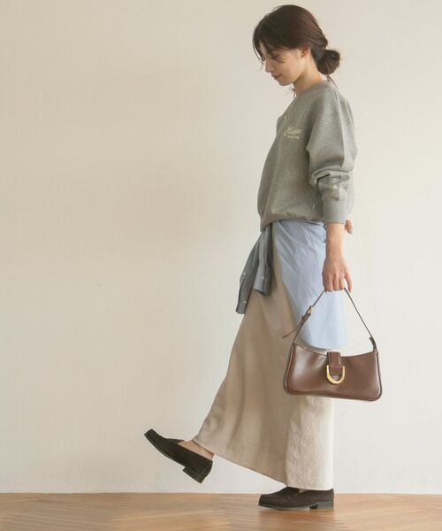 COHINA（コヒナ）の「【CONVERSE別注】ダンボールプルオーバー 【低身長・小柄女性】（スウェット・レディース・ブラック/オートミール/グレー・ONE SIZE）」の15枚目の写真