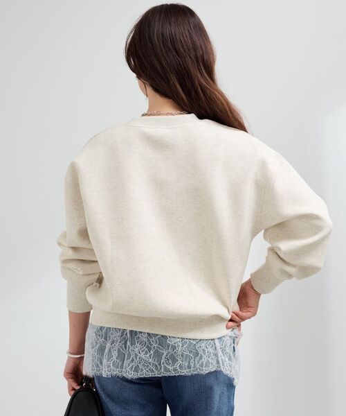 COHINA（コヒナ）の「【CONVERSE別注】ダンボールプルオーバー 【低身長・小柄女性】（スウェット・レディース・ブラック/オートミール/グレー・ONE SIZE）」の22枚目の写真