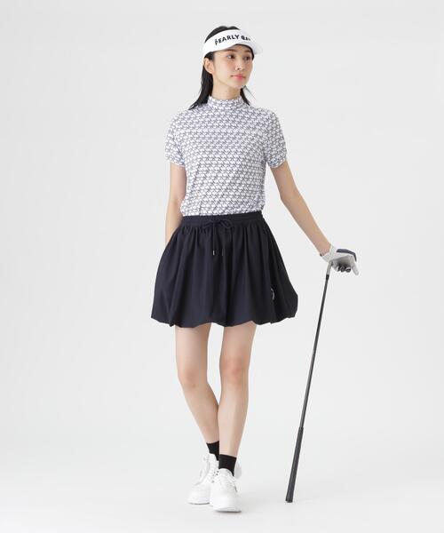 PEARLY GATES(パーリーゲイツ)の「【PEARLY GATES】2WAYトリコット半袖ハイネックカットソー <もちうさぎ柄> (WOMENS)(Tシャツ/カットソー・レディース・ホワイト系その他・SMALL/MEDIUM/LARGE)」の5枚目の写真