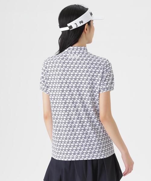 PEARLY GATES(パーリーゲイツ)の「【PEARLY GATES】2WAYトリコット半袖ハイネックカットソー <もちうさぎ柄> (WOMENS)(Tシャツ/カットソー・レディース・ホワイト系その他・SMALL/MEDIUM/LARGE)」の7枚目の写真