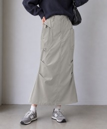 ナイロンカーゴロングスカート