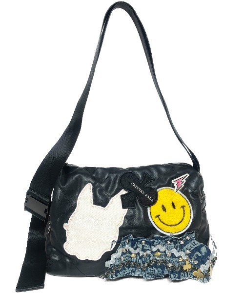 CRYSTAL BALL（クリスタルボール）の「【1点物】Atelier made Bag（ショルダーバッグ・レディース・ブラック・MEDIUM）」の2枚目の写真