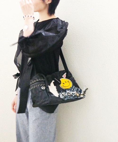 CRYSTAL BALL（クリスタルボール）の「【1点物】Atelier made Bag（ショルダーバッグ・レディース・ブラック・MEDIUM）」の8枚目の写真