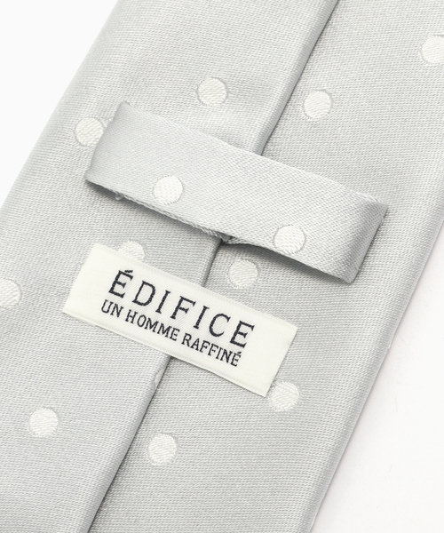 EDIFICE(エディフィス)の「AX-F シルバードットタイ(ネクタイ・メンズ・シルバー・FREE)」の2枚目の写真