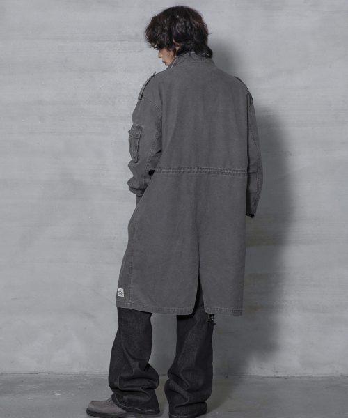 XTONZ(エクストーンズ)の「XJ143 ミリタリー ヴィンテージウォッシュ ロング m65 フィールドジャケット (CHARCOAL)(ミリタリージャケット・レディース・その他・LARGE/MEDIUM)」の13枚目の写真