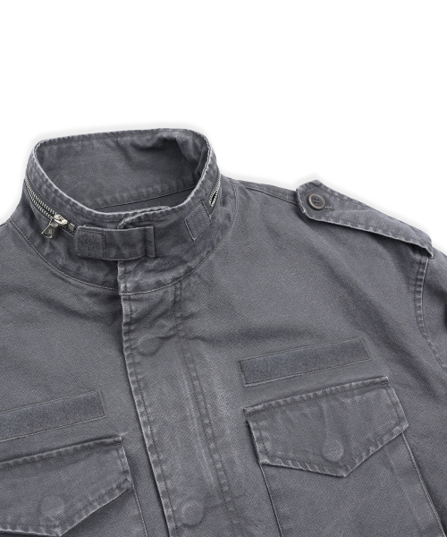 XTONZ(エクストーンズ)の「XJ143 ミリタリー ヴィンテージウォッシュ ロング m65 フィールドジャケット (CHARCOAL)(ミリタリージャケット・レディース・その他・LARGE/MEDIUM)」の7枚目の写真