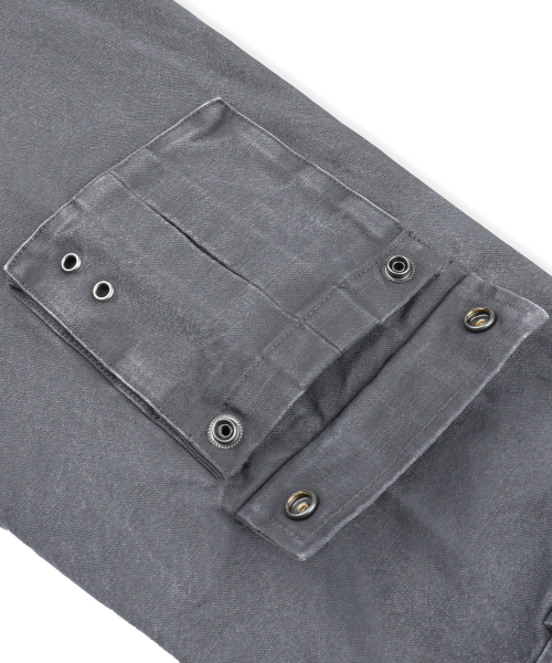 XTONZ(エクストーンズ)の「XJ143 ミリタリー ヴィンテージウォッシュ ロング m65 フィールドジャケット (CHARCOAL)(ミリタリージャケット・レディース・その他・LARGE/MEDIUM)」の4枚目の写真