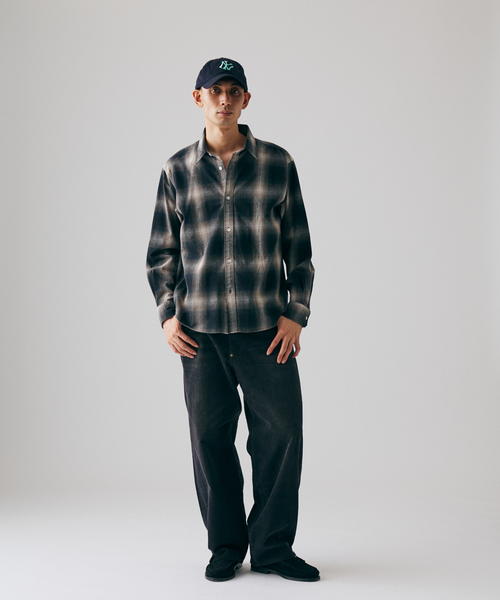 JOURNAL STANDARD(ジャーナルスタンダード)の「オンブレ フランネル チェック レギュラー シャツ 1(シャツ/ブラウス・メンズ・ブラック/イエロー/オレンジ/ブラック系その他・SMALL/MEDIUM/LARGE)」の7枚目の写真