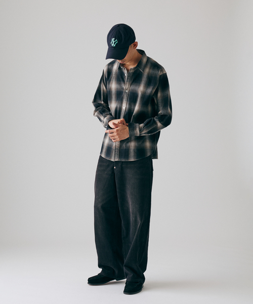 JOURNAL STANDARD(ジャーナルスタンダード)の「オンブレ フランネル チェック レギュラー シャツ 1(シャツ/ブラウス・メンズ・ブラック/イエロー/オレンジ/ブラック系その他・SMALL/MEDIUM/LARGE)」の8枚目の写真